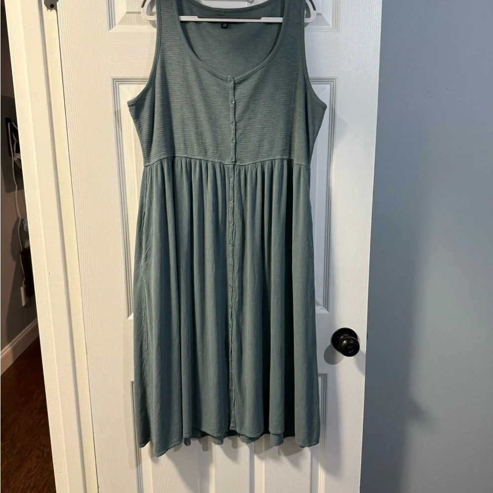 Frye - 2 Dresses - Dusty Rose and Sage Green - XXL - Picture 5 of 9